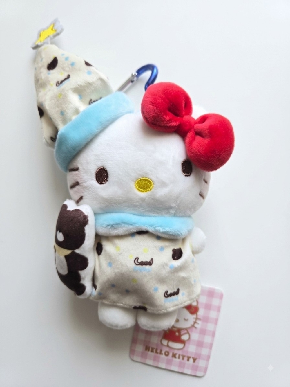 Hello Kitty PJ Plush Keychain